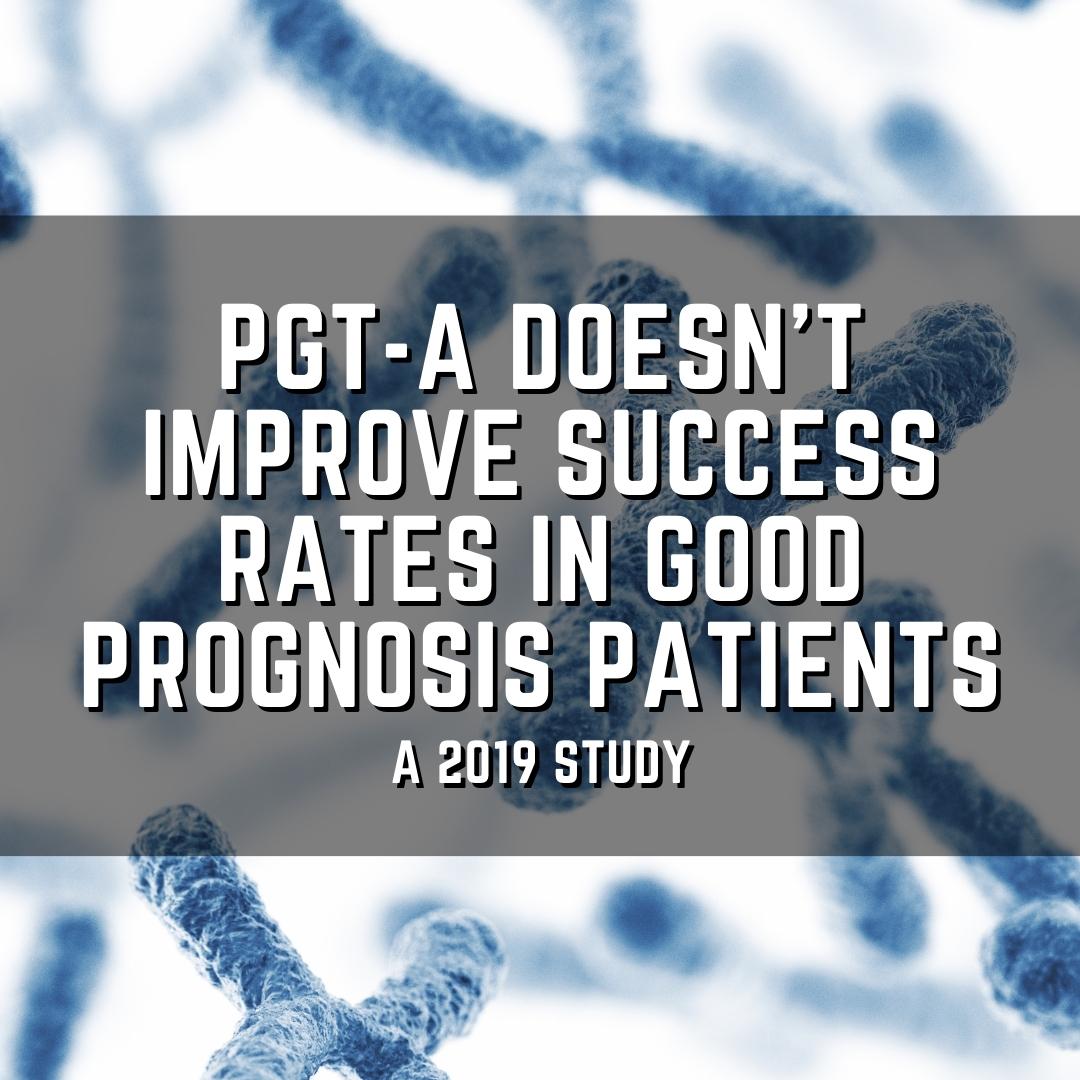 PGT-A doesn't improve success rates in good prognosis patients