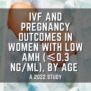IVF and pregnancy outcomes in women with low AMH (≤0.3 ng/ml), by age