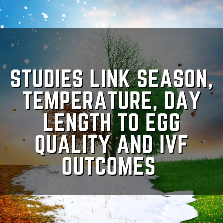 Studies link season, temperature, day length to egg quality and IVF outcomes