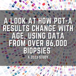 A look at how PGT-A results change with age, using data from over 86,000 biopsies