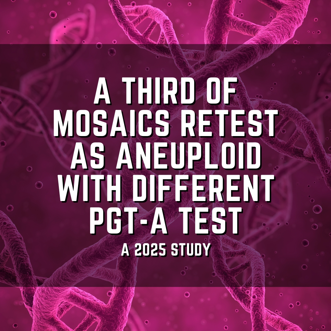A third of mosaics retest as aneuploid with different PGT-A test