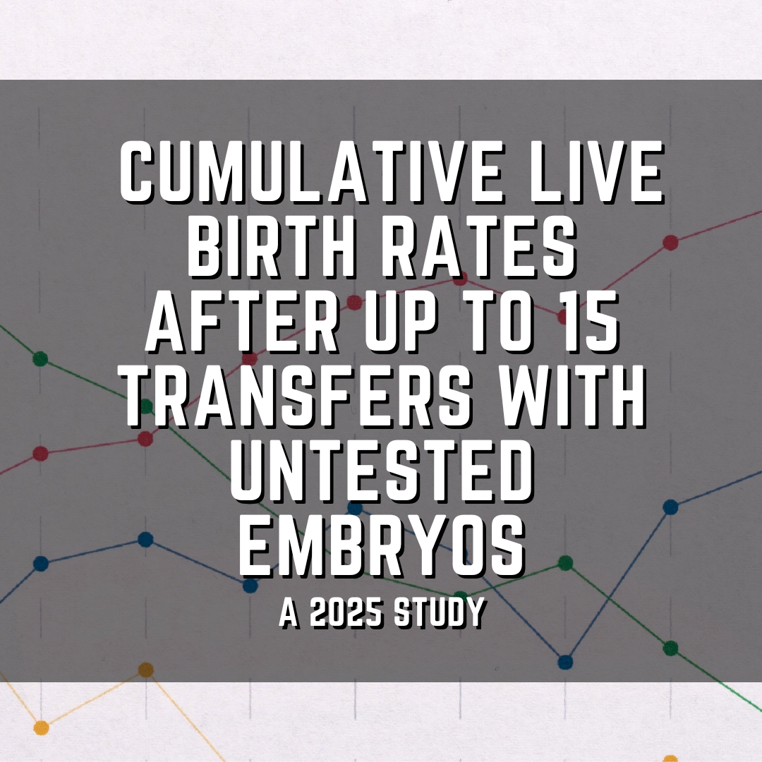 Study examines Cumulative live birth rates, after up to 15 transfers with untested embryos