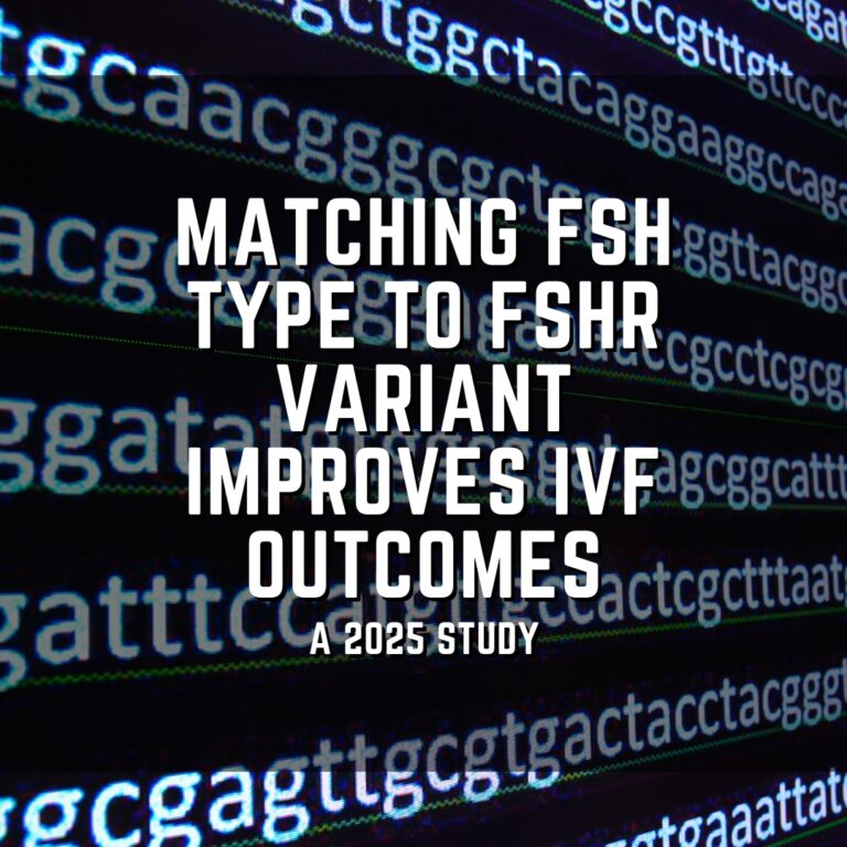 Matching FSH type to FSHR variant improves IVF outcomes