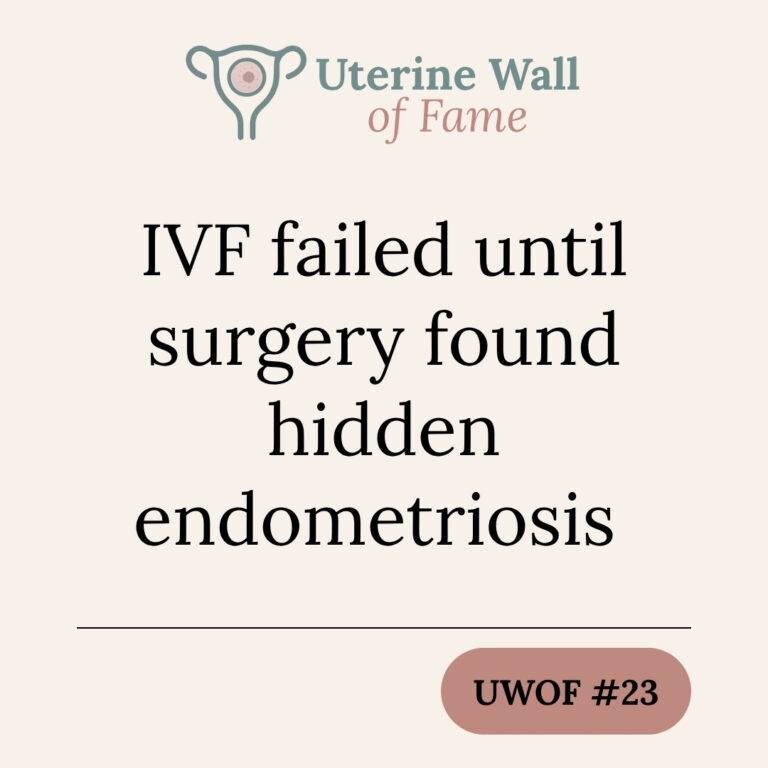IVF failed until surgery found hidden endometriosis
