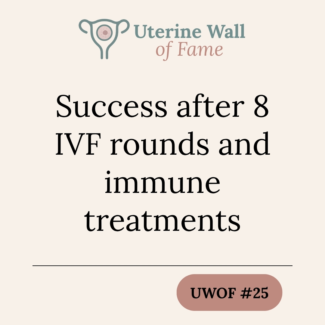Success after 8 IVF rounds and immune treatments