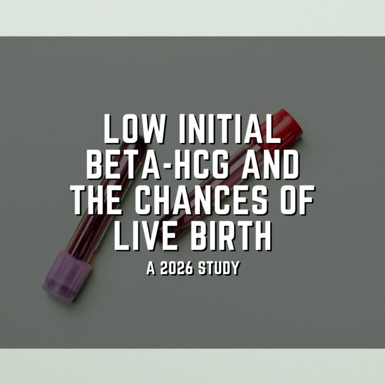 Low initial beta-hCG and the chances of live birth